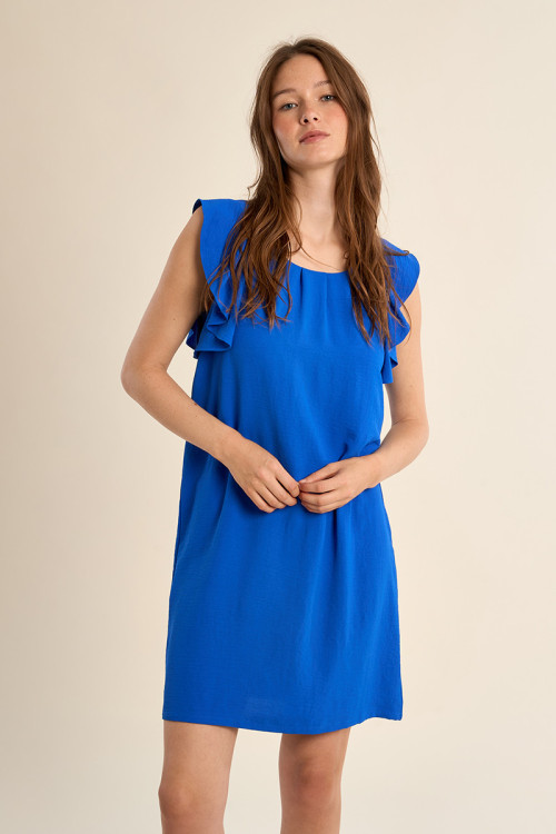 Robe courte, droite