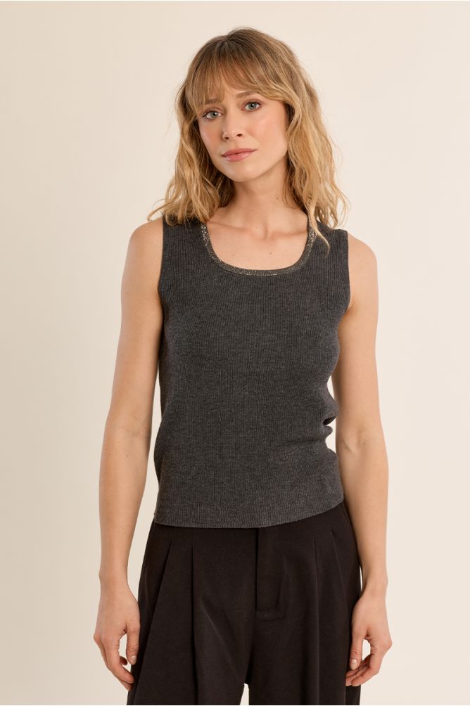 Ribbed tank top