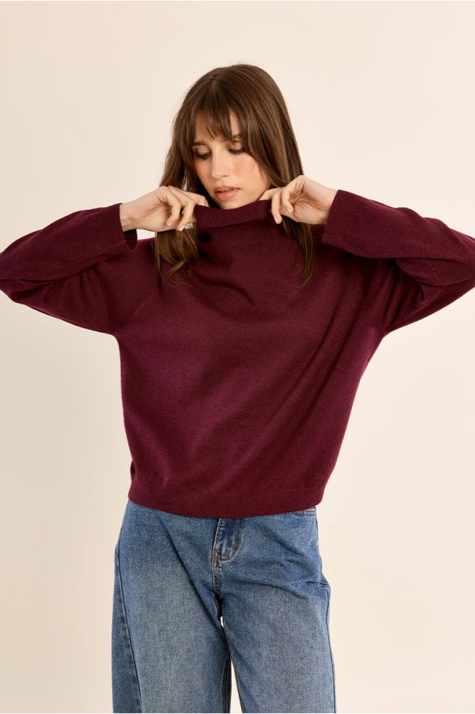 Knitted turtleneck sweater