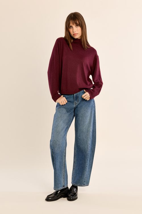 Knitted turtleneck sweater
