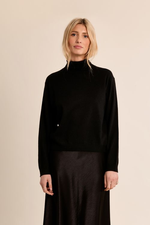 Knitted turtleneck sweater