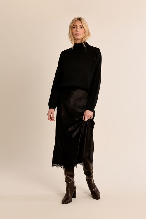 Knitted turtleneck sweater