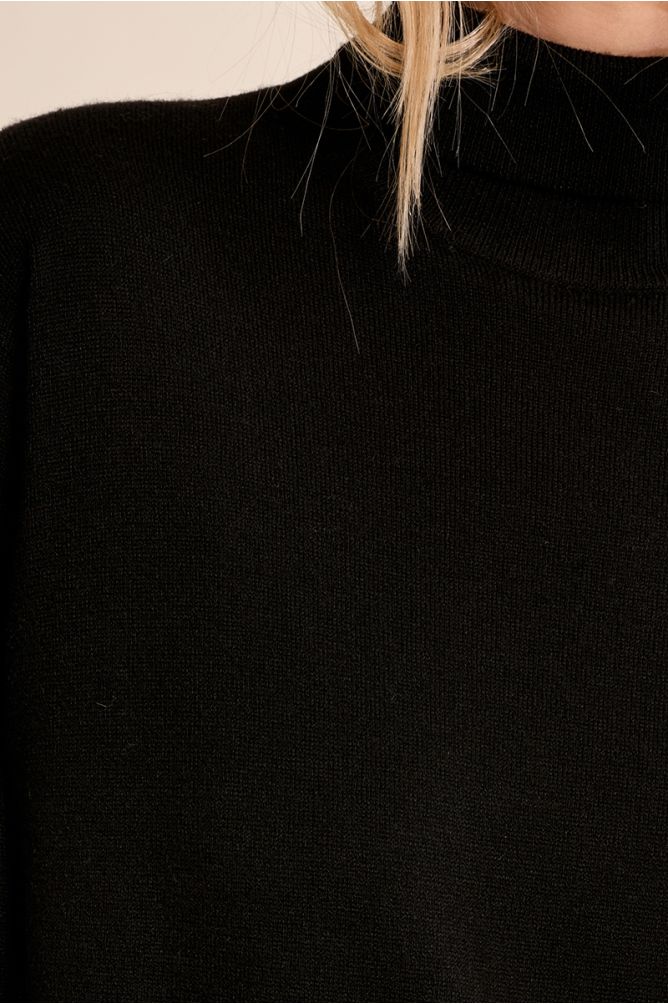 Knitted turtleneck sweater