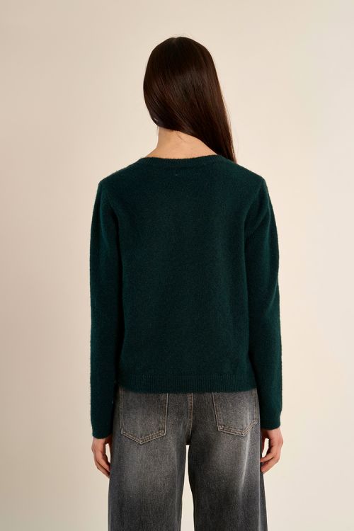 Cardigan en maille col rond