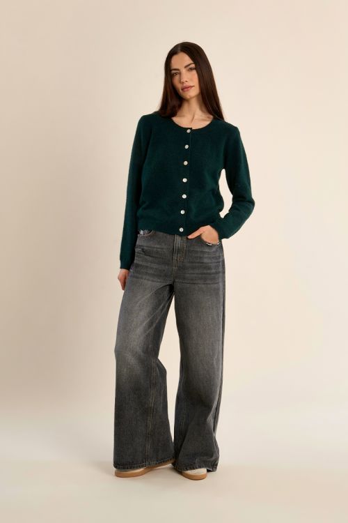 Cardigan en maille col rond