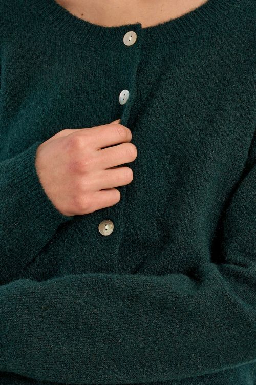 Cardigan en maille col rond