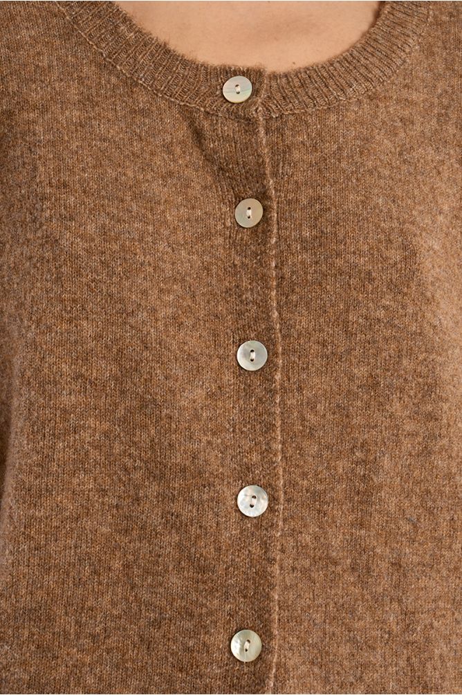 Cardigan en maille col rond