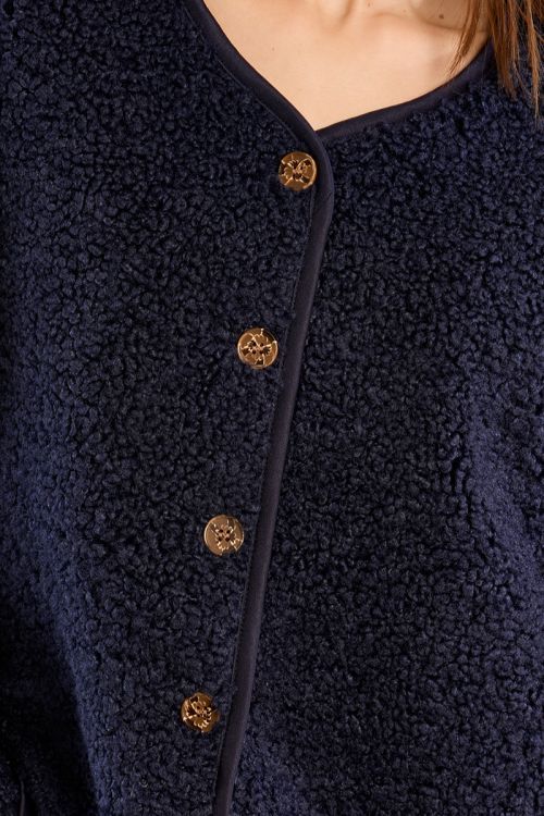 Veste boutonnée, imitation mouton