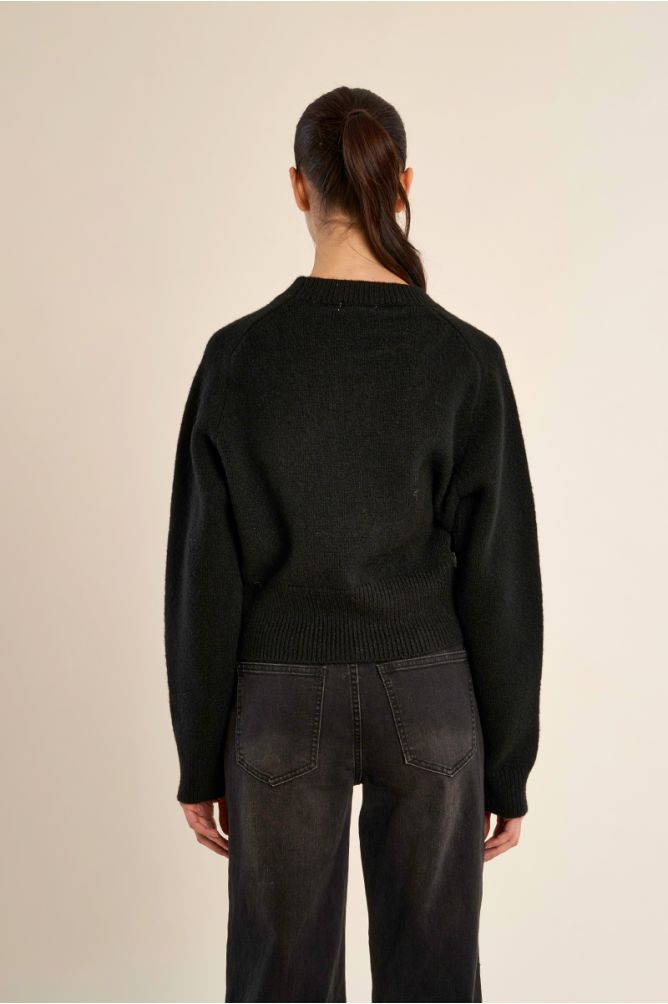 Ribbed crop sweater