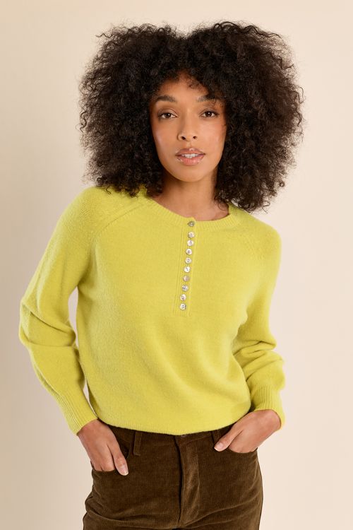 Pull en maille boutonné