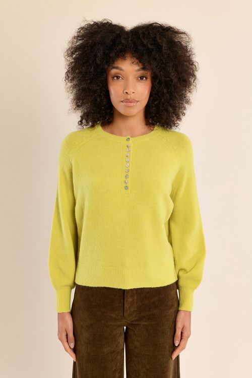 Pull en maille boutonné