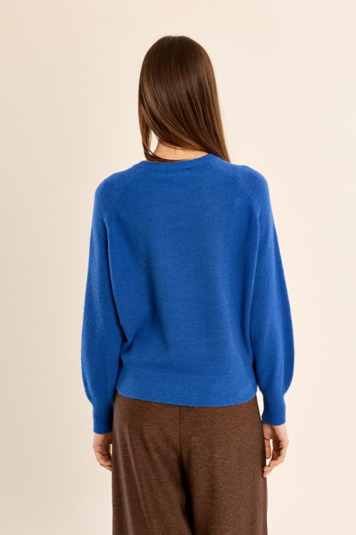 Button-down knit sweater