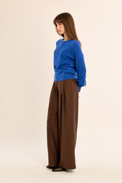 Pull en maille boutonné