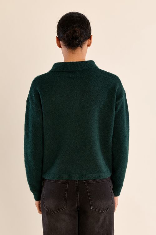 Pull en maille, col chemisier