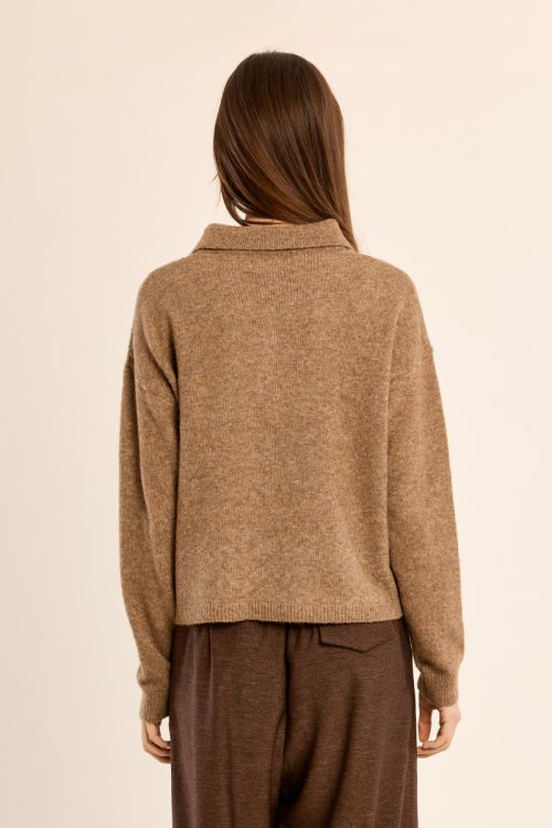 Pull en maille, col chemisier