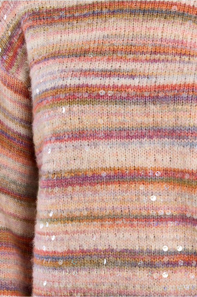 Pull en maille strassé
