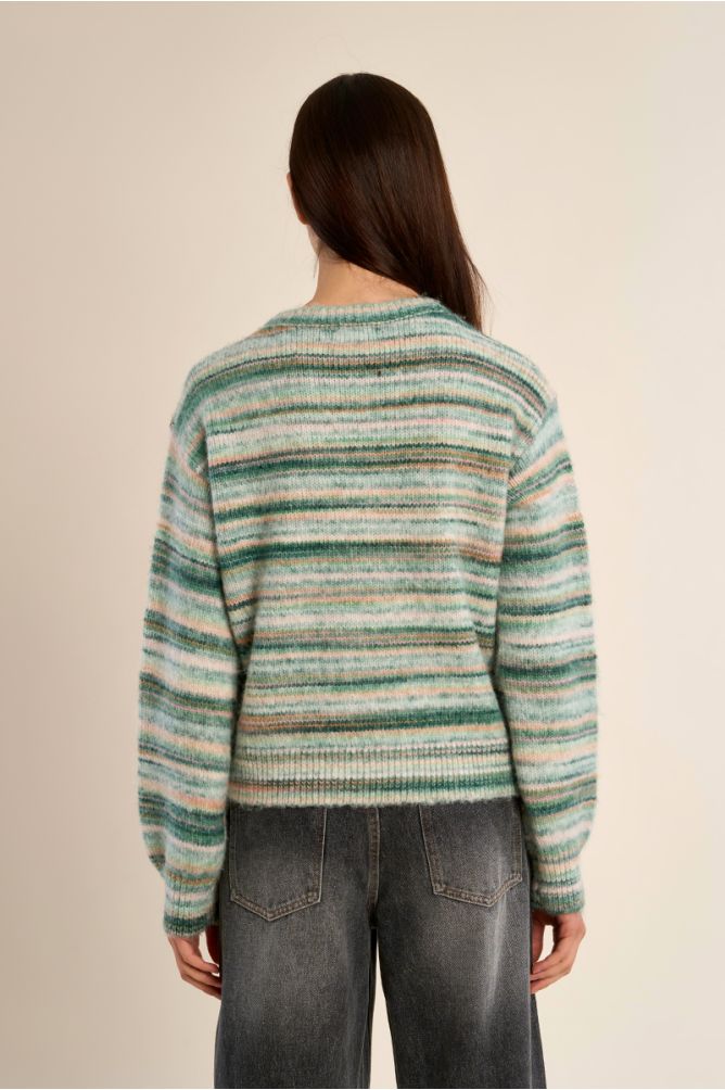 Pull en maille strassé