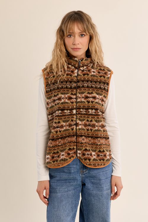 Veste zippée sans manches