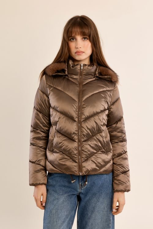 Chaqueta acolchada con capucha