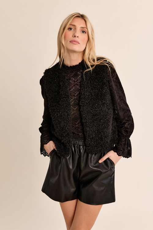 Veste sans manches imitation mouton