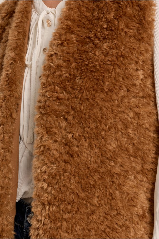 Veste sans manches imitation mouton