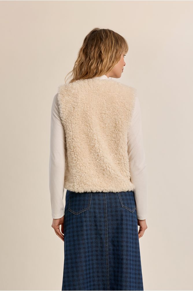 Veste sans manches imitation mouton