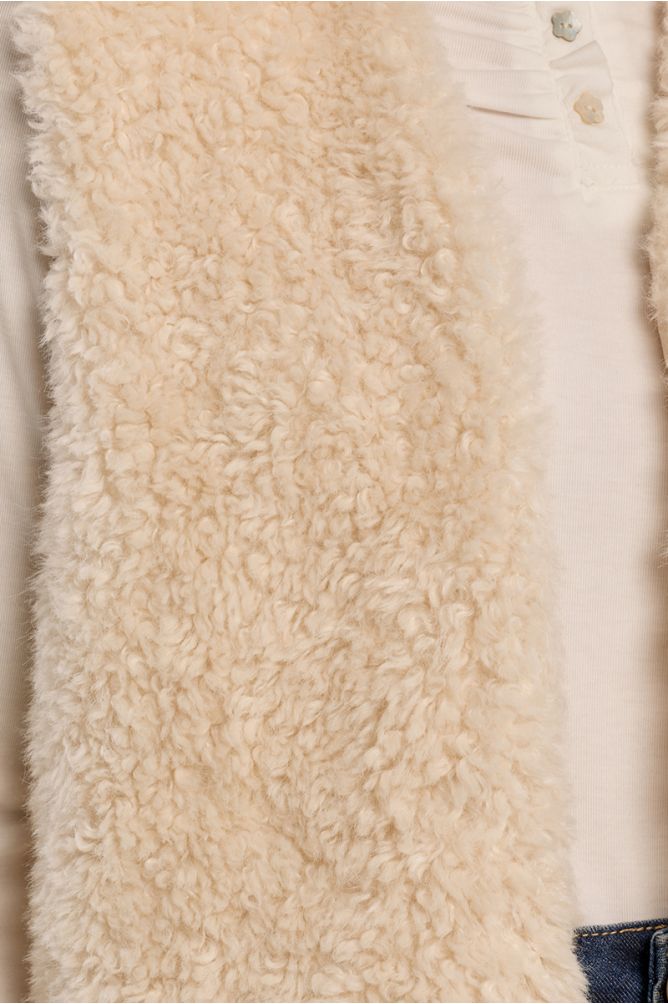 Veste sans manches imitation mouton