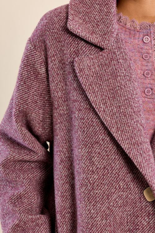 Abrigo de manga larga con estampado