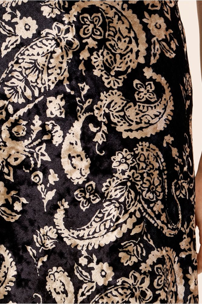 Falda larga con estampado