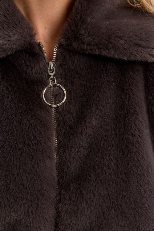 Blouson texturé à zip