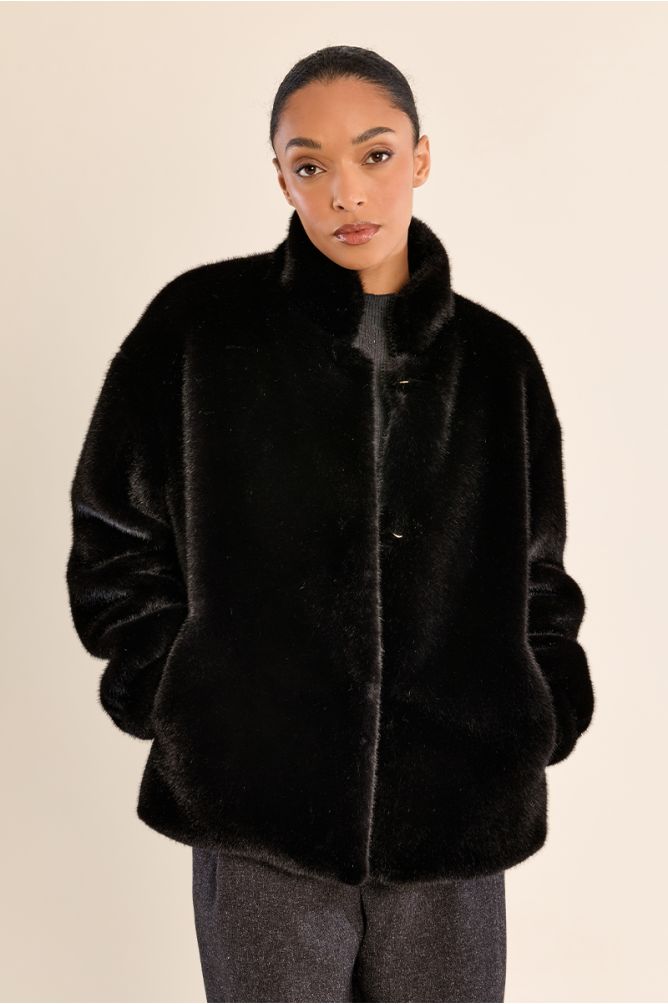 Imitation fur jacket