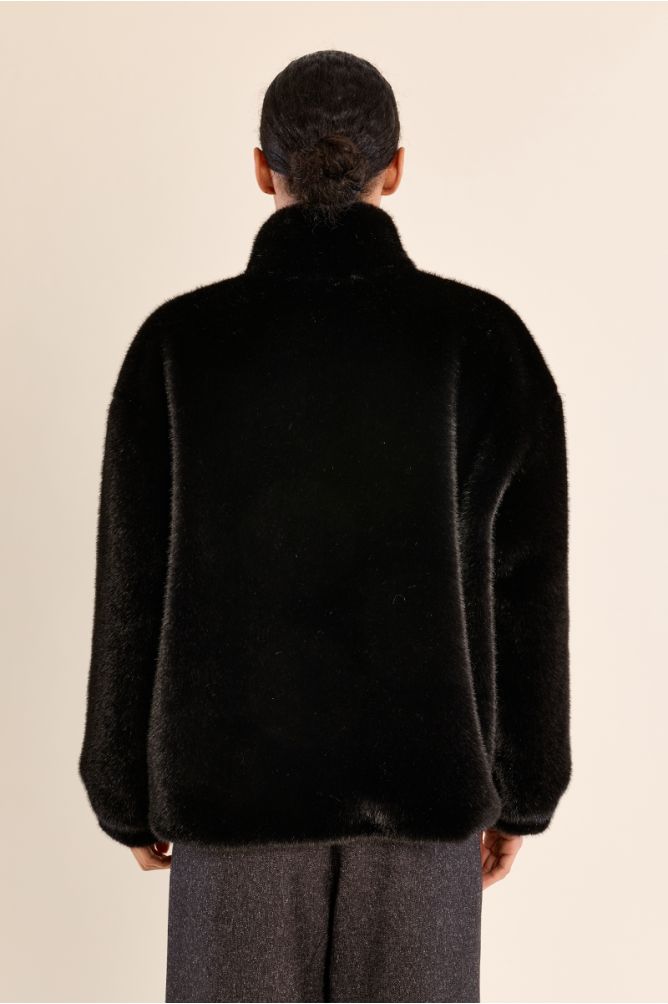 Veste imitation fourrure