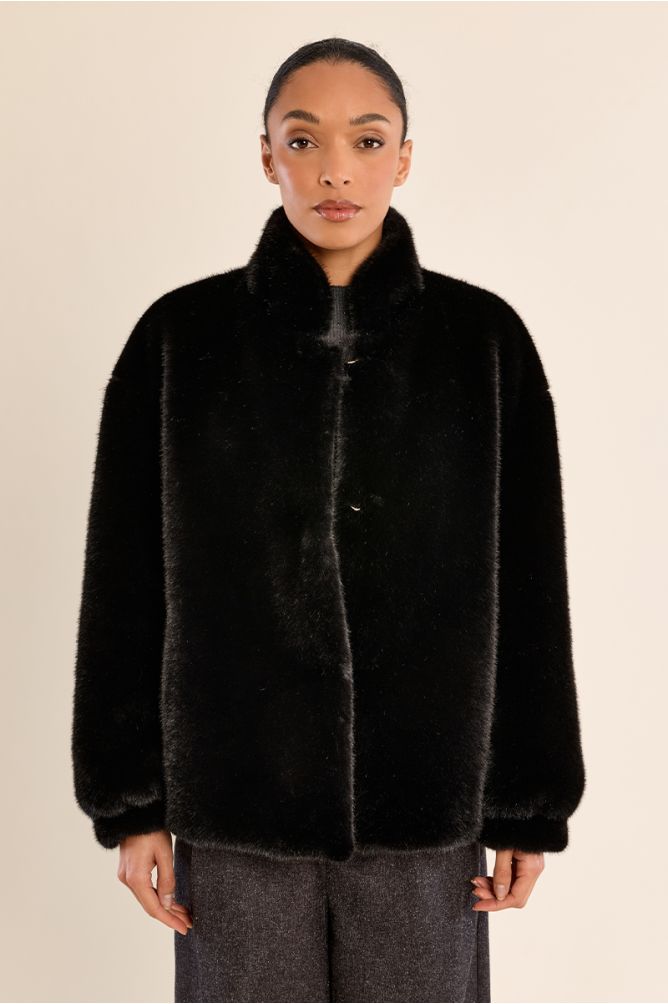 Veste imitation fourrure