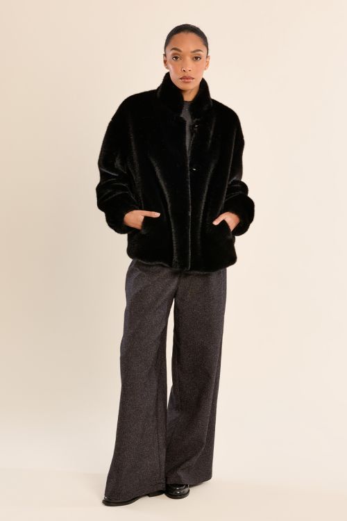 Imitation fur jacket