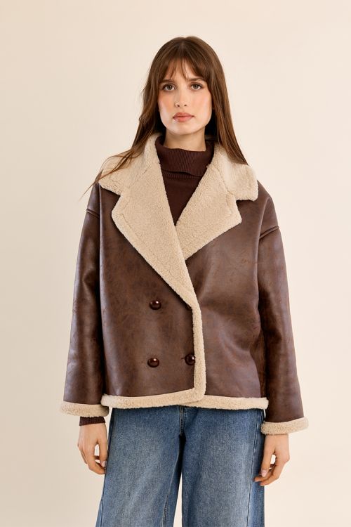 Aviator type coat
