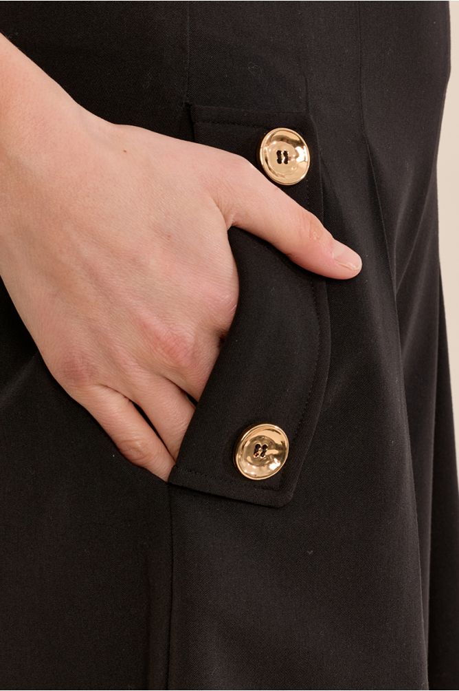 High-waisted culottes
