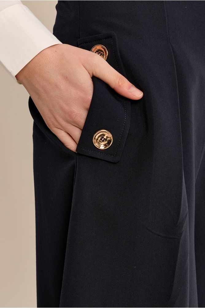 High-waisted culottes
