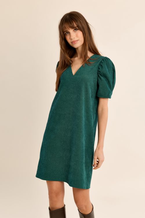 Robe courte manches gigot