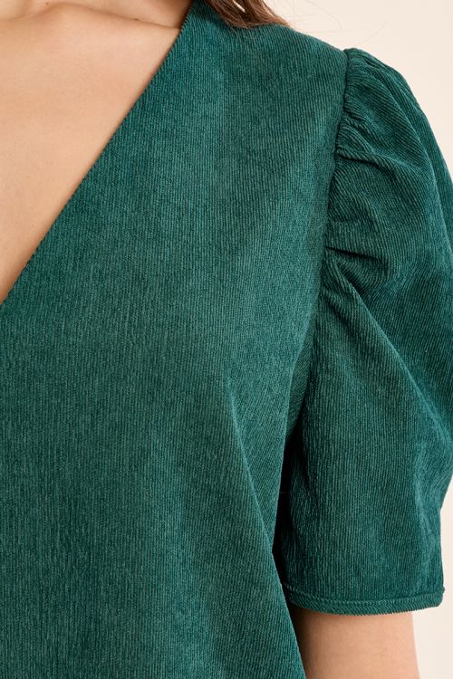 Robe courte manches gigot