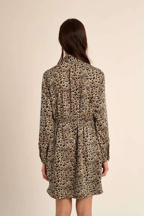 Vestido de manga larga con estampado