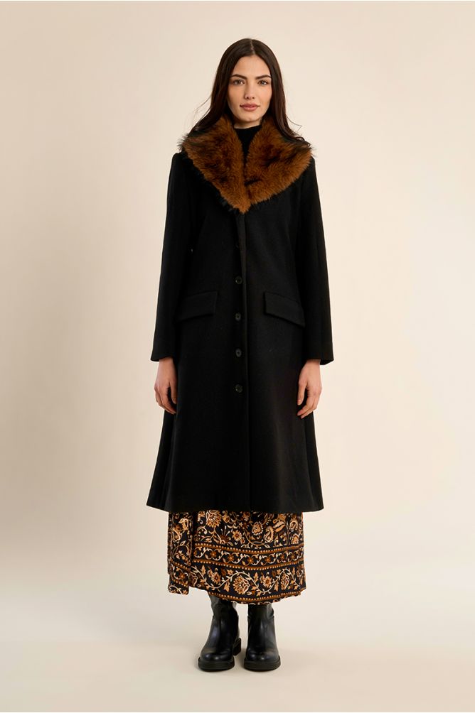 Faux fur coat