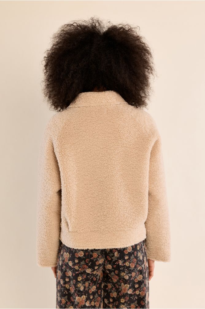 Veste courte imitation mouton