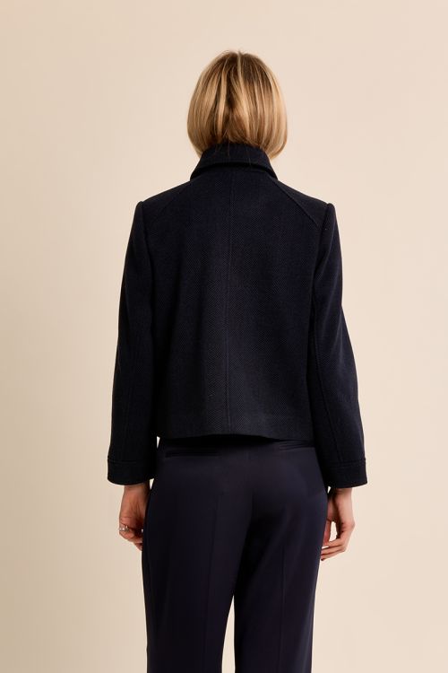 Veste courte à chevrons