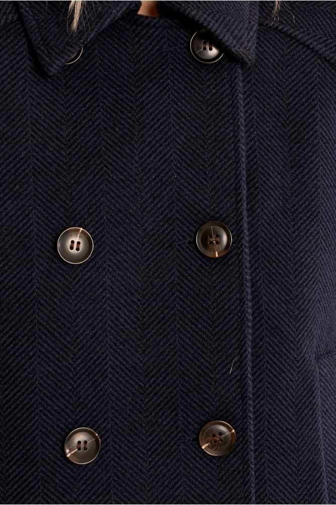 Chaqueta de doble botonadura con estampado