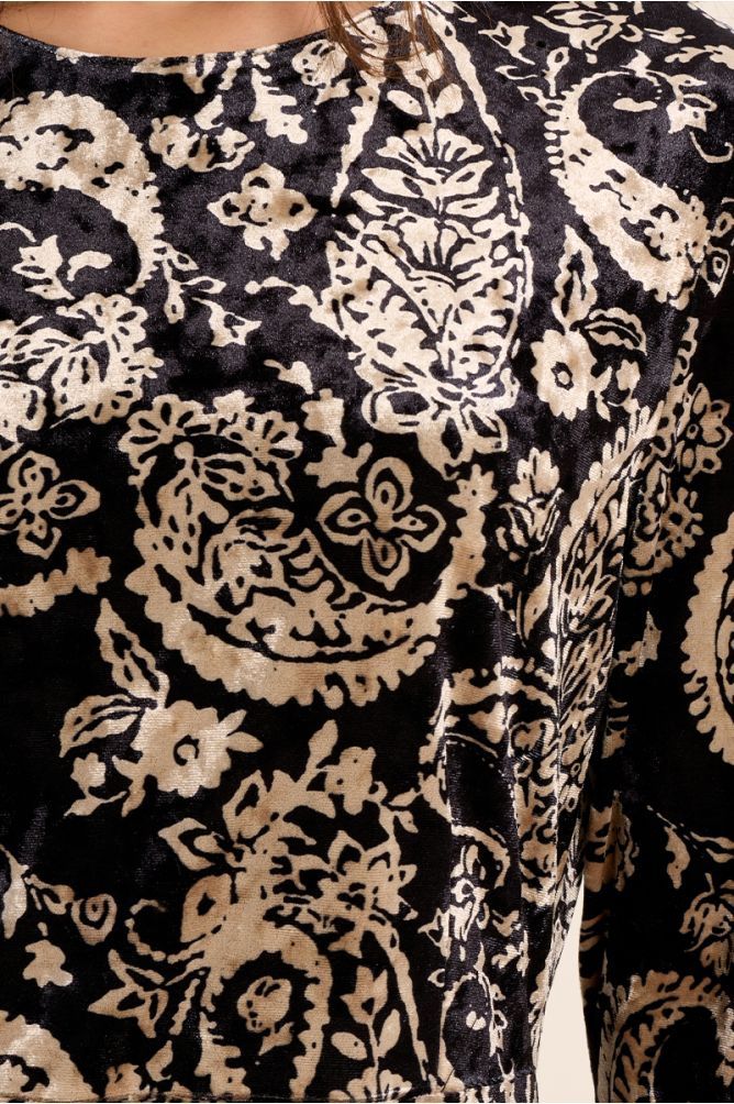 Vestido corto con estampado