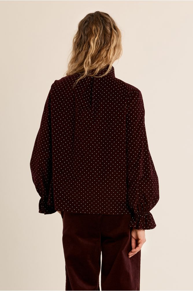 Cotton blouse with collar