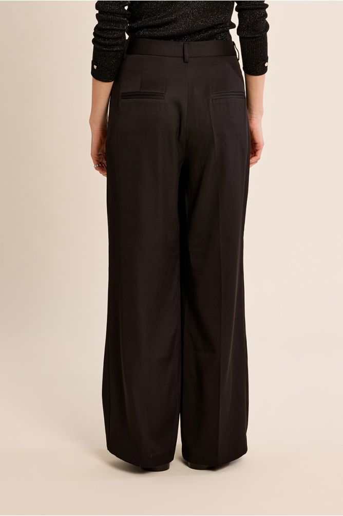 Pantalon à pinces droit