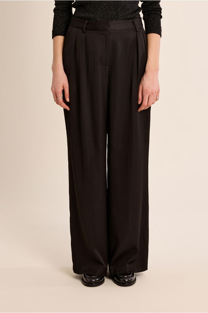 Pantalon à pinces droit