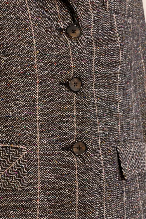 Blazer droit en lainage