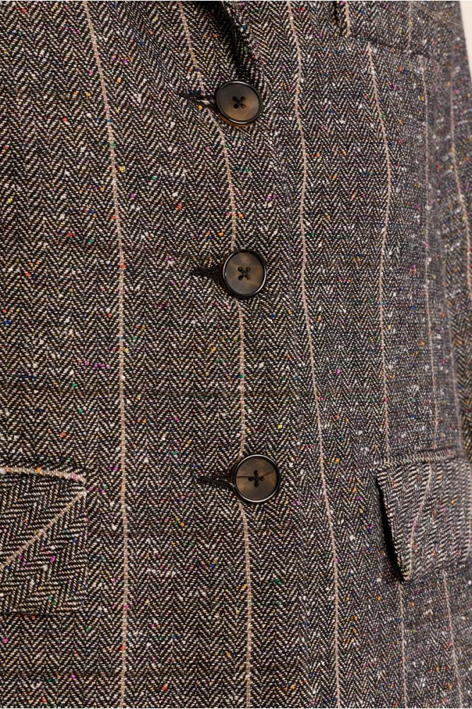 Blazer droit en lainage